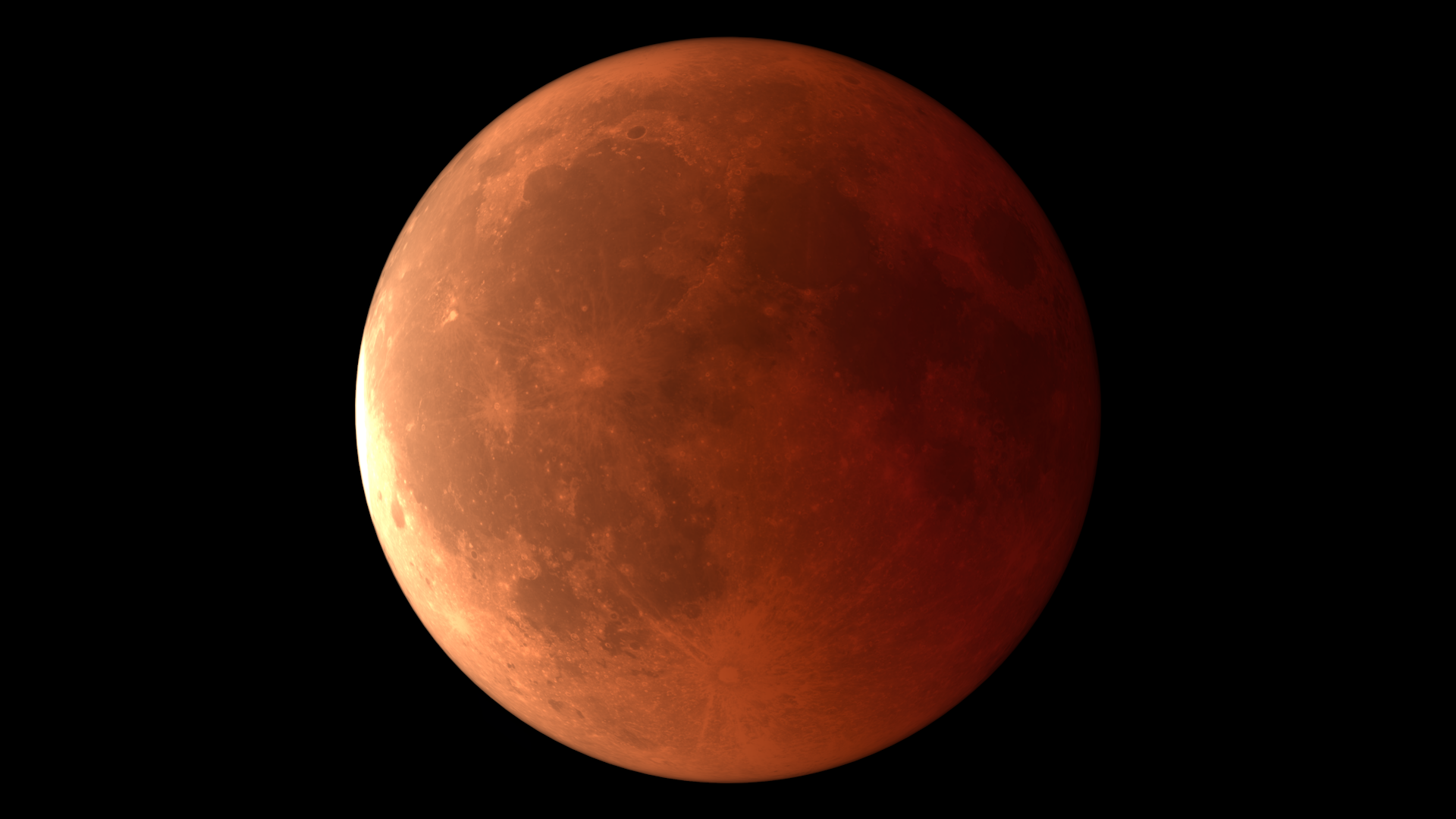 Screenshot of lunar eclipse